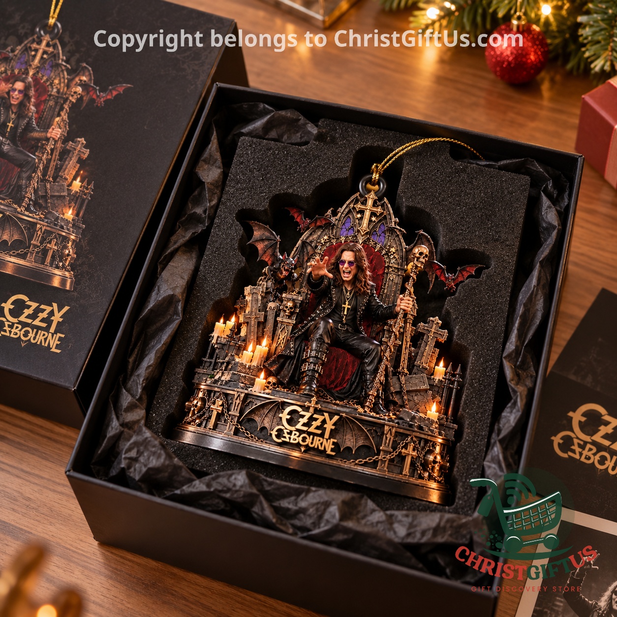 Ozzy Osbourne Christmas 2026 Acrylic Ornament - photo 3