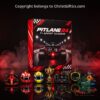 PITLANE24 F1 advent calendar with racing designs in front