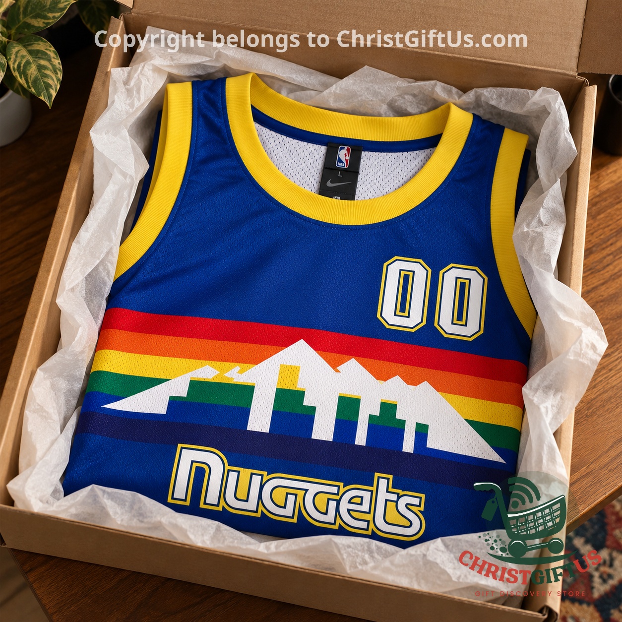 Playboi Carti x Denver Nuggets YVL Rainbow Skyline Jersey - photo 3