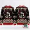 Public Library Punk Skeleton Ugly Christmas Sweater 2026 - front and back views