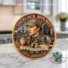 Sherlock Holmes 140th Anniversary Coin - front view showing portrait and 221B design
