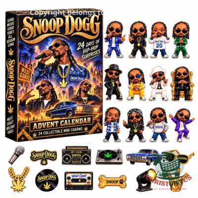 Snoop Dogg 2026 advent calendar box with the full set of designs