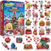 SpongeBob SquarePants Coca-Cola Christmas 2026 Advent Calendar - full box and numbered contents collage