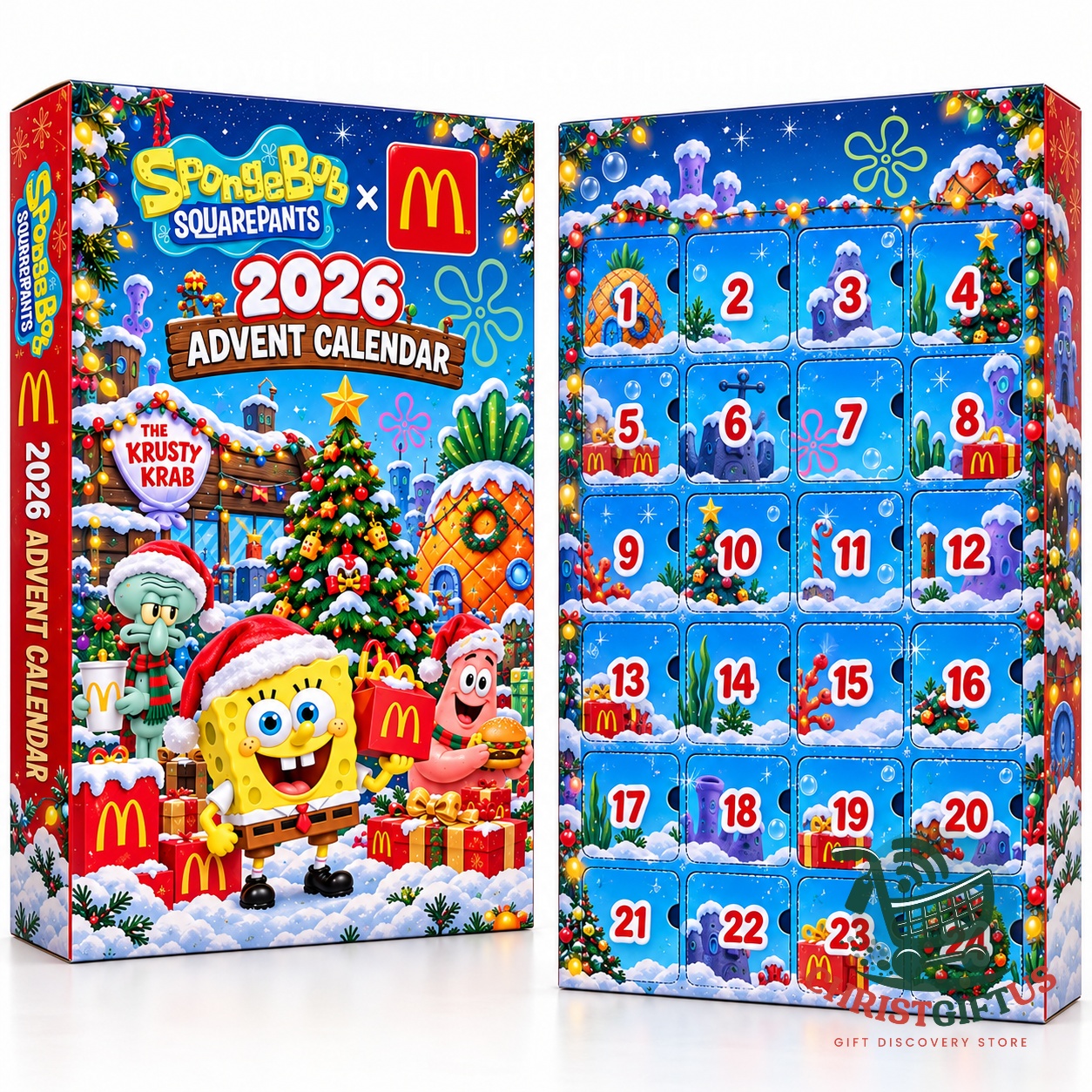 SpongeBob SquarePants x McDonald's 2026 Christmas Advent Calendar - photo 3