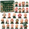 Starbucks x Labubu 2026 Christmas Advent Calendar - front view of numbered green calendar box