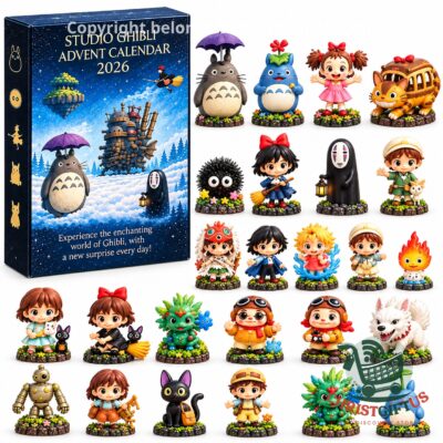 Studio Ghibli Christmas 2026 Advent Calendar - front box with snowy character artwork
