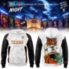 Texas Longhorns One Piece Night 2026 Hoodie - front and back views with anime artwork