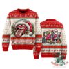 The Rolling Stones Merry Stonesmas 2026 Ugly Christmas Sweater - front and back view