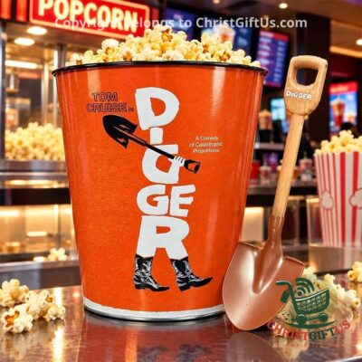 Tom Cruise Digger popcorn bucket and shovel scoop set - front view