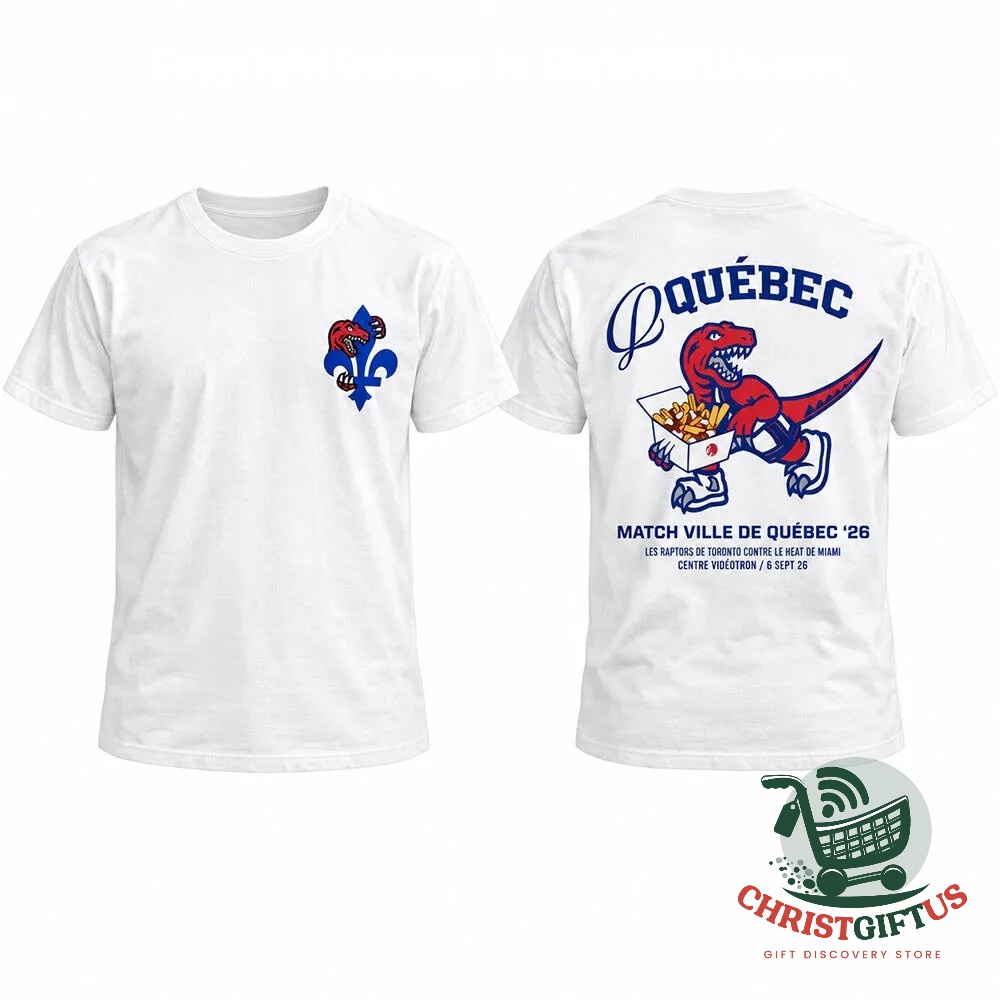 Toronto Raptors vs Miami Heat Ville de Québec Match 2026 T-Shirt - photo 2