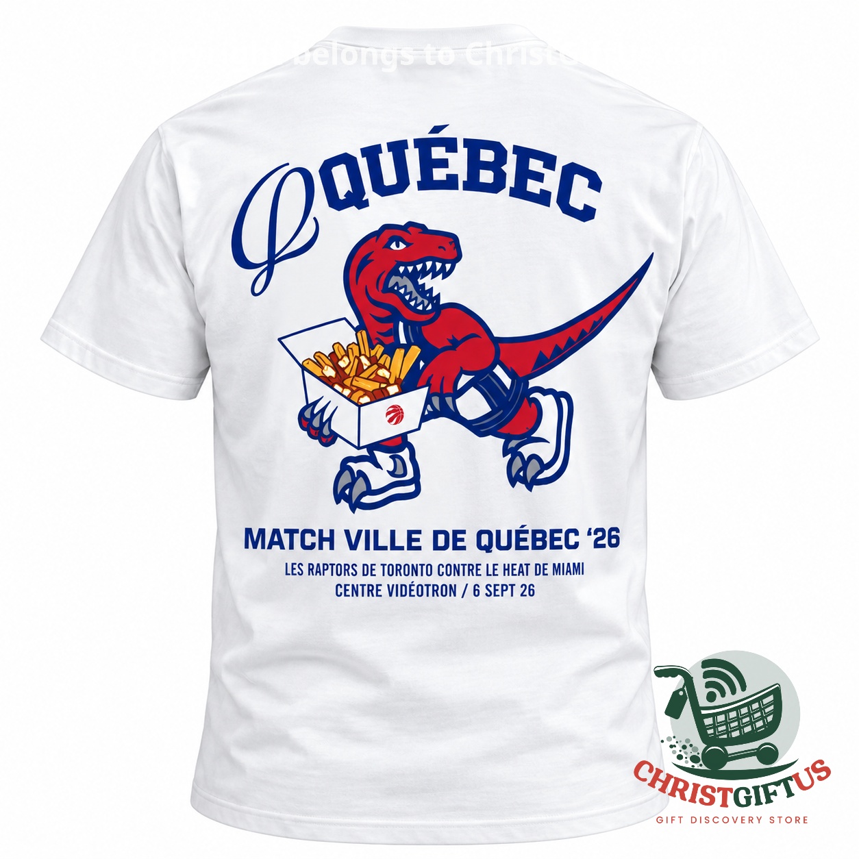Toronto Raptors vs Miami Heat Ville de Québec Match 2026 T-Shirt – Photo 4 Toronto Raptors vs Miami Heat Ville de Québec Match 2026 T-Shirt - photo 4