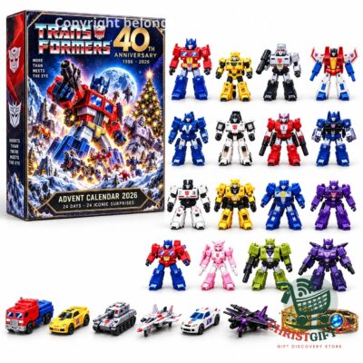 Transformers 40th Anniversary 2026 Advent Calendar - box with the full lineup of robots and vehicles