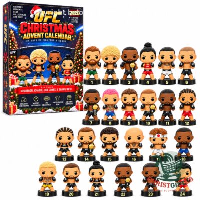UFC 2026 Christmas Advent Calendar - box and 24 numbered fighter figures