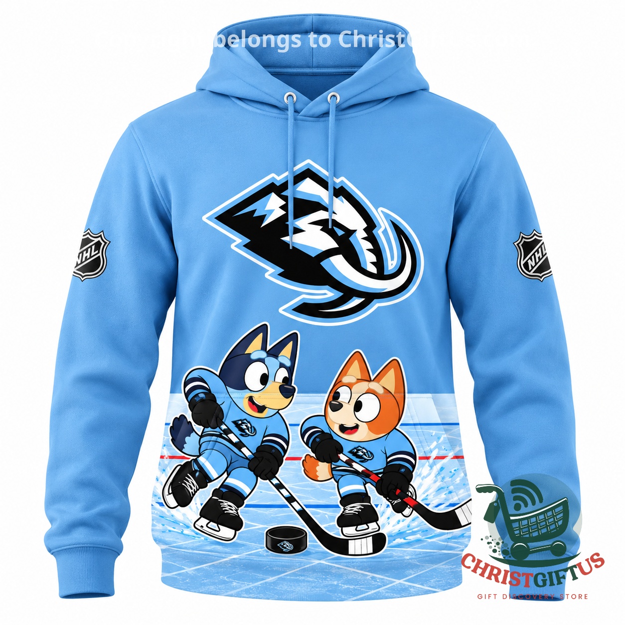 Utah Mammoth Bluey Day 2026 Hockey Hoodie - photo 2