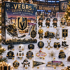 Vegas Golden Knights 2026 Advent Calendar - front view showing 24 themed collectible compartments
