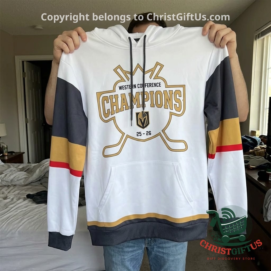 Vegas Golden Knights 2026 Western Conference Champions Hoodie - photo 3