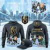 Vegas Golden Knights Bluey Day 2026 Hoodie - front and back views with matching character cap