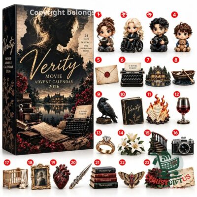 Verity Movie 2026 advent calendar with the full set of designs