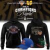 Wu-tang New York Knicks 2026-27 Champions Night Hoodie - front and back views with blue cap