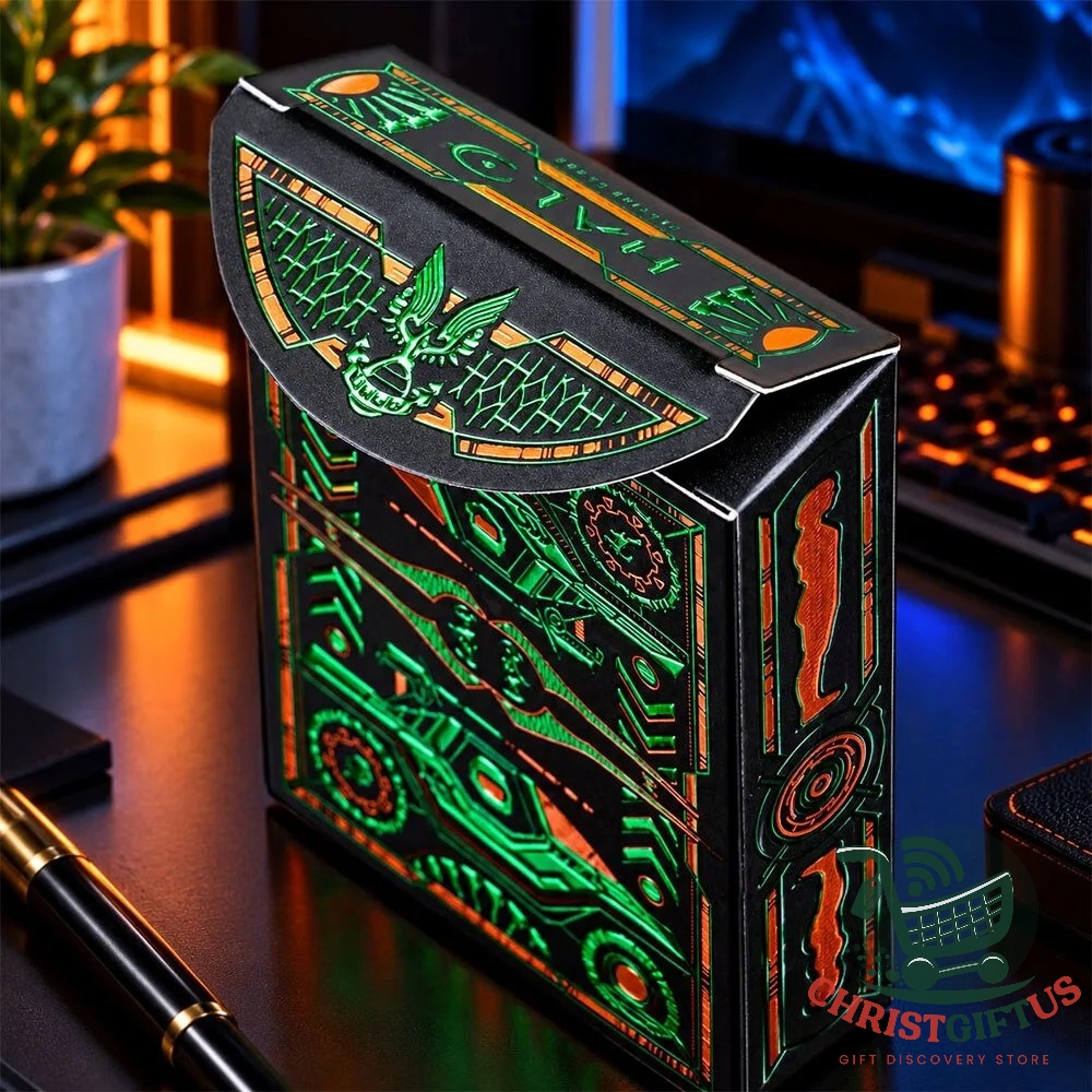 Xbox Halo Master Chief 2026 Playing Cards - front three-quarter view of decorated card box